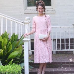 Blush dainty jewells dress